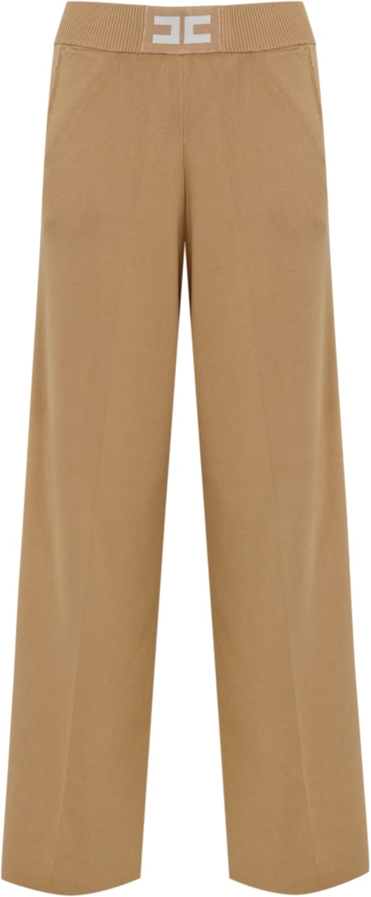 Elisabetta Franchi Trousers Honeyavorio Beige