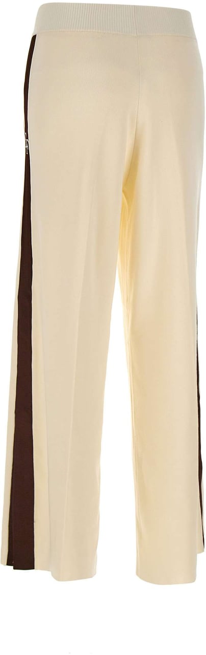 Elisabetta Franchi Trousers Milkcoffee Wit