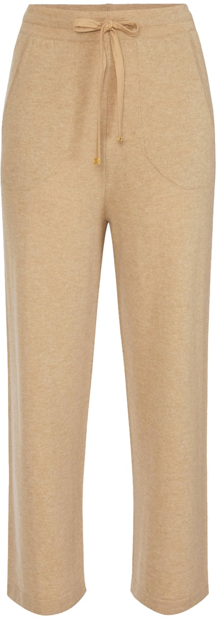 Elisabetta Franchi Trousers Honey Melange Beige