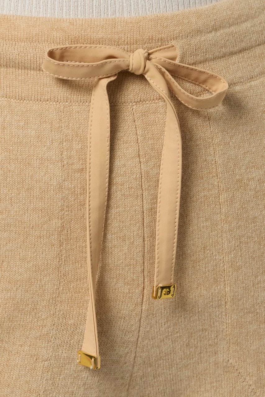 Elisabetta Franchi Trousers Honey Melange Beige
