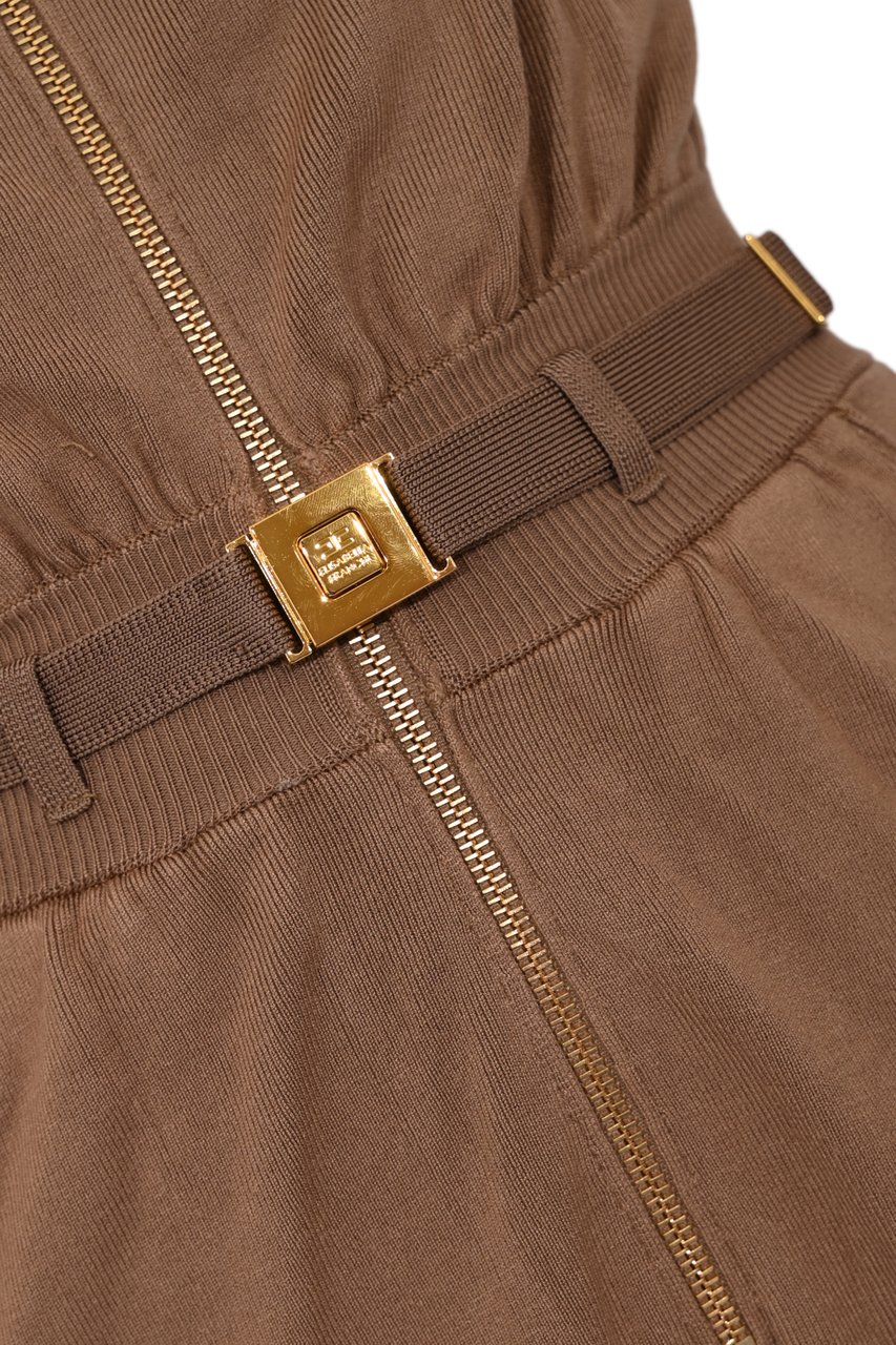 Elisabetta Franchi Trousers Argillaburro Beige