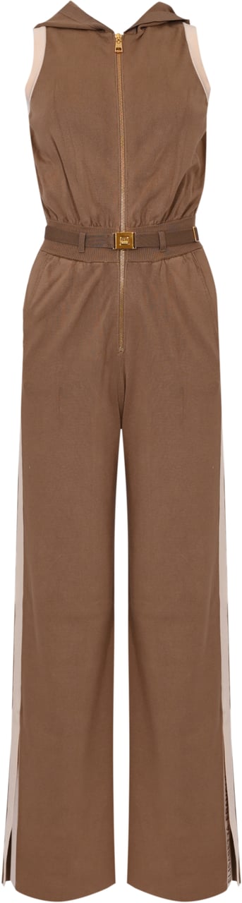 Elisabetta Franchi Trousers Argillaburro Beige