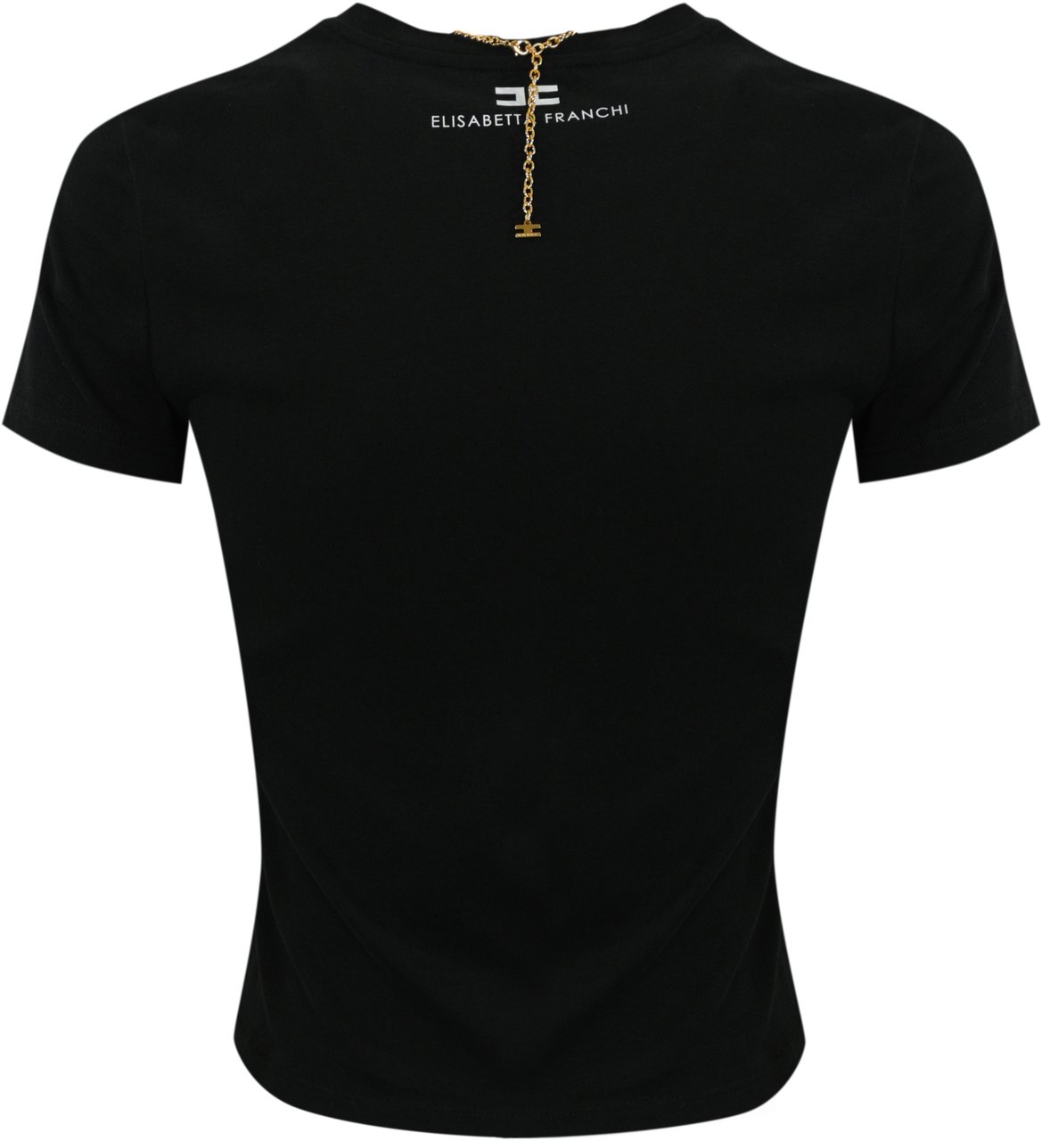 Elisabetta Franchi T-Shirts And Polos Black Zwart