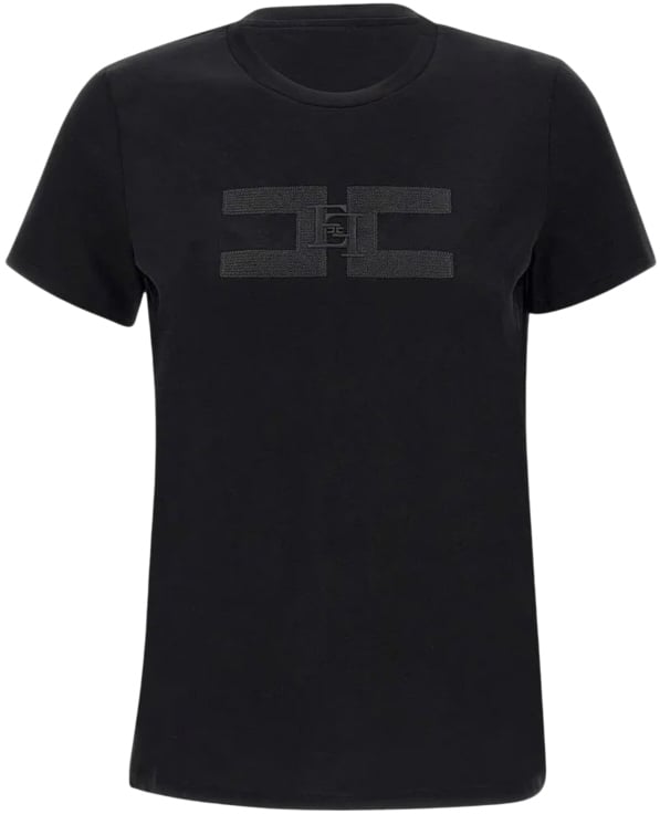 Elisabetta Franchi T-Shirts And Polos Black Zwart