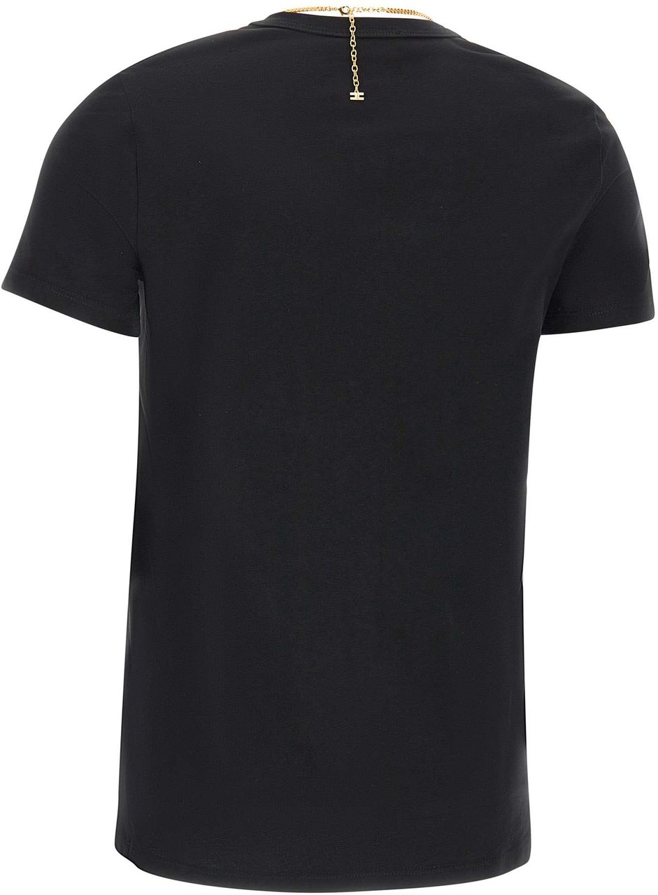Elisabetta Franchi T-Shirts And Polos Black Zwart