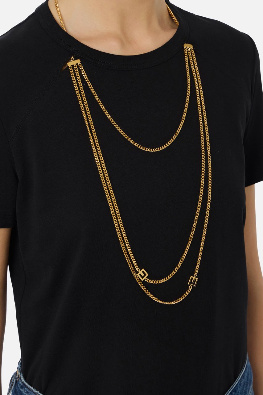 Elisabetta Franchi T-Shirts And Polos Black Zwart