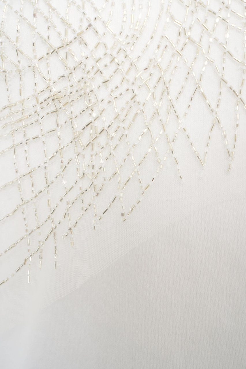 Elisabetta Franchi T-shirt with rhinestones Wit