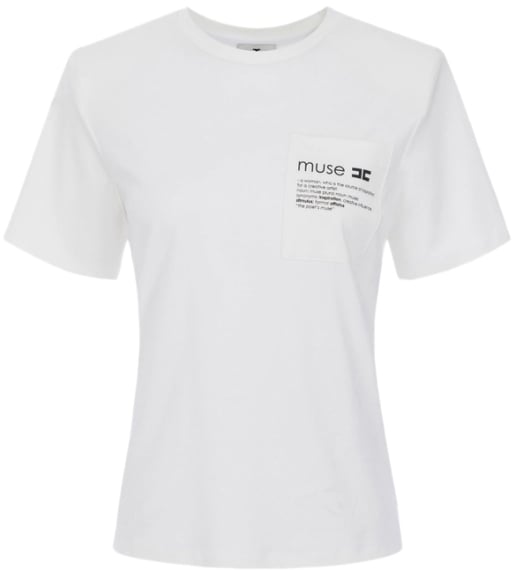Elisabetta Franchi T-Shirts And Polos Gesso Divers