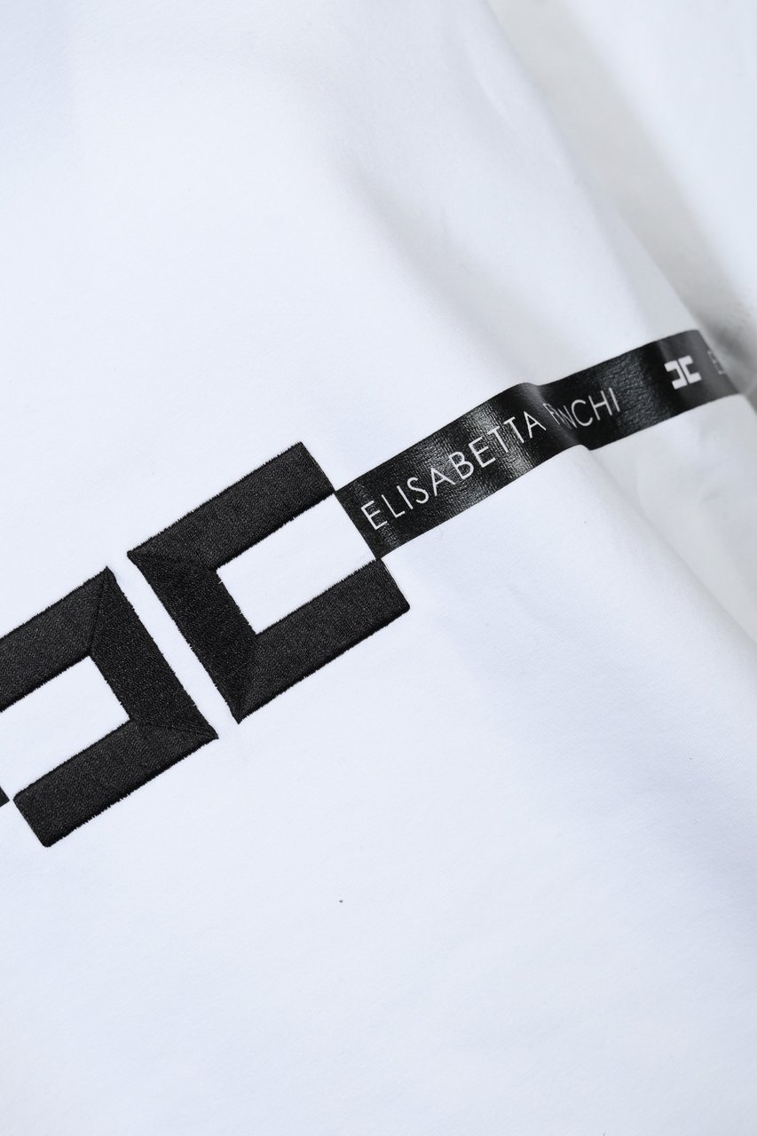 Elisabetta Franchi T-Shirts And Polos Gesso Divers