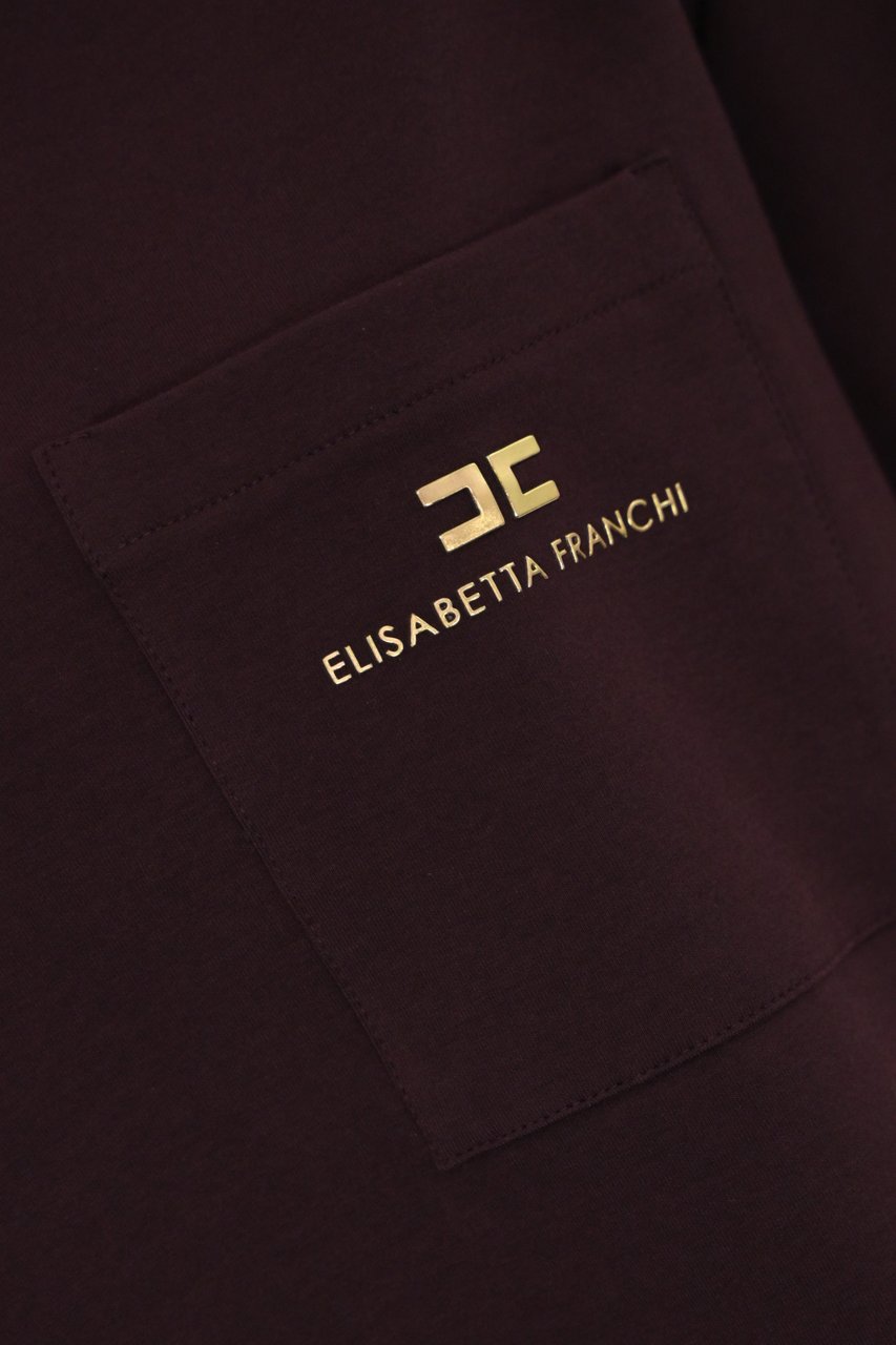 Elisabetta Franchi T-Shirts And Polos Merlot Rood