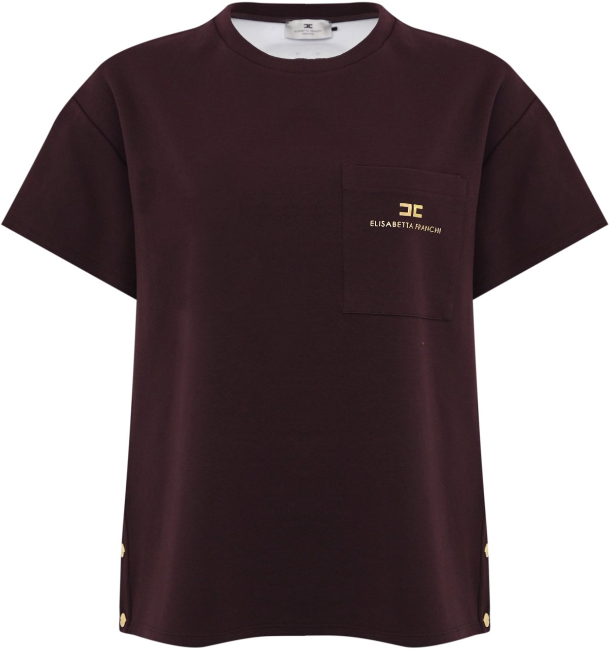 Elisabetta Franchi T-Shirts And Polos Merlot Rood