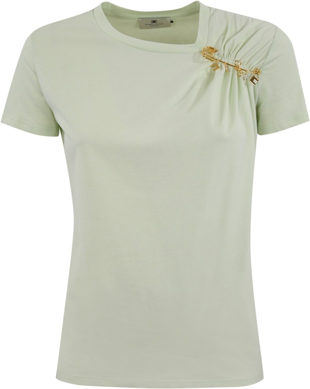 Elisabetta Franchi T-Shirts And Polos Mint Green Groen