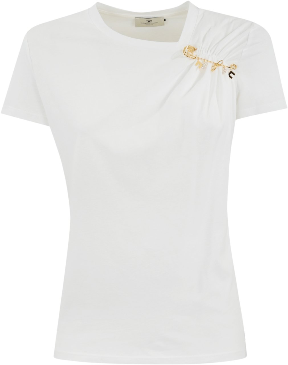 Elisabetta Franchi T-Shirts And Polos Gesso Divers