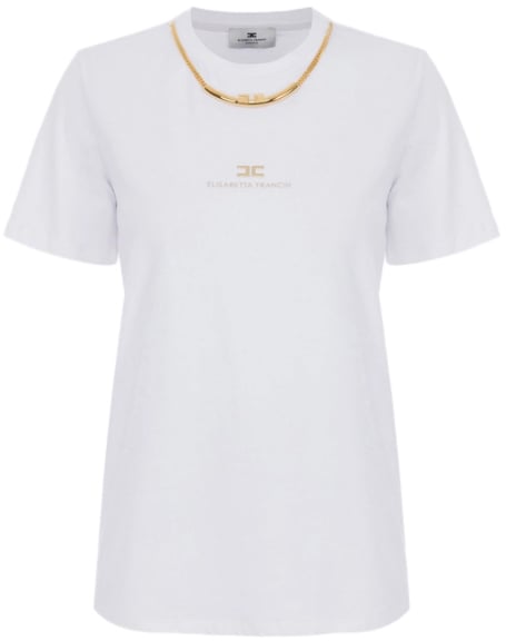 Elisabetta Franchi T-Shirts And Polos Gesso Divers