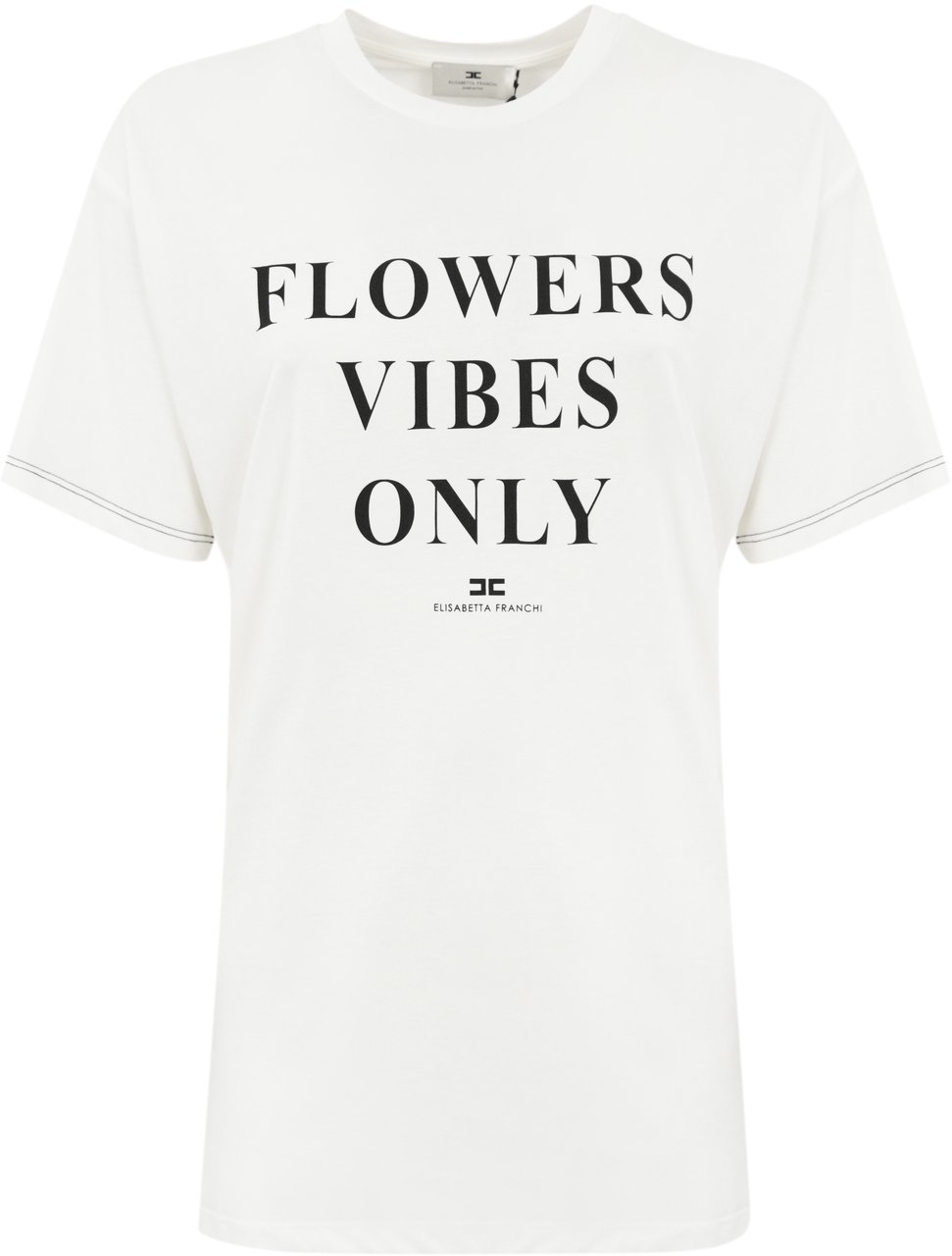 Elisabetta Franchi T-Shirts And Polos Gesso Divers