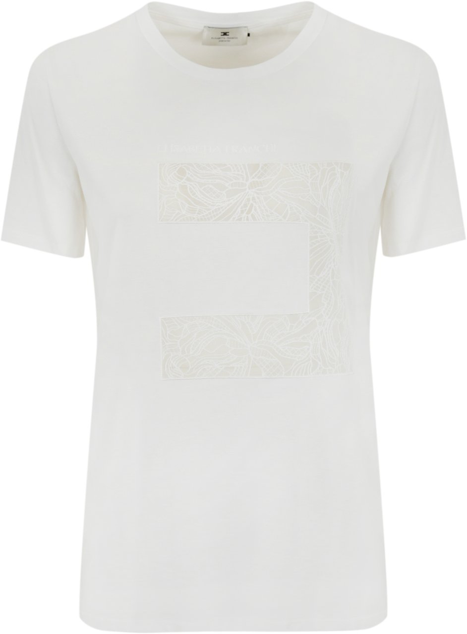 Elisabetta Franchi T-Shirts And Polos Gesso Divers