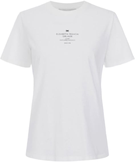 Elisabetta Franchi T-Shirts And Polos Gesso Divers