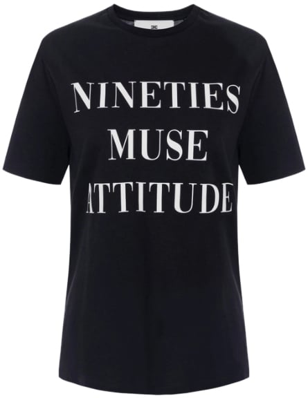 Elisabetta Franchi T-Shirts And Polos Black Zwart