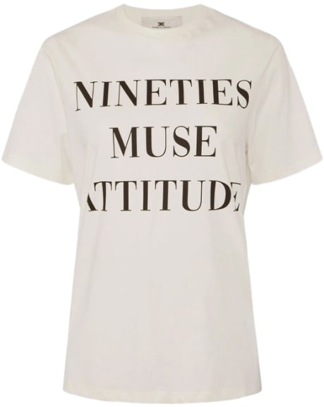 Elisabetta Franchi T-Shirts And Polos Gesso Divers