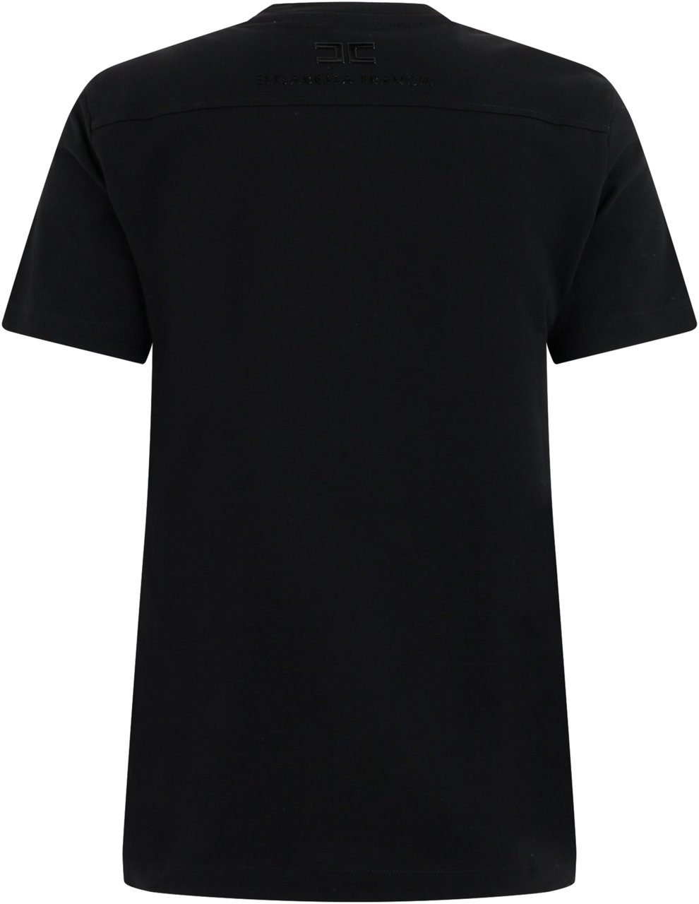 Elisabetta Franchi Cotton printed T-shirt Zwart
