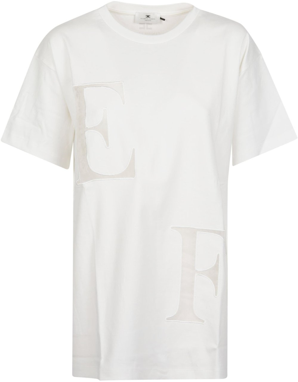 Elisabetta Franchi Lettering T-shirt White Wit