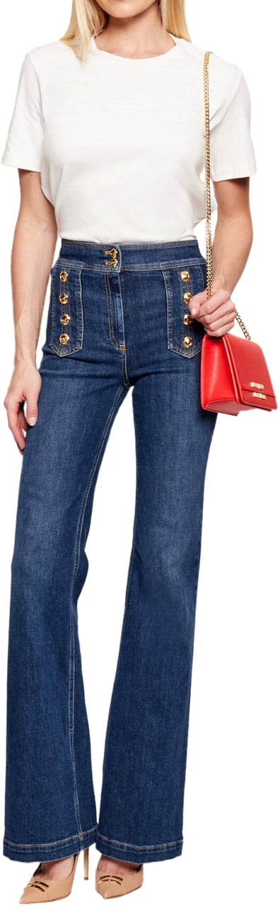 Elisabetta Franchi T-Shirts And Polos Gesso Divers