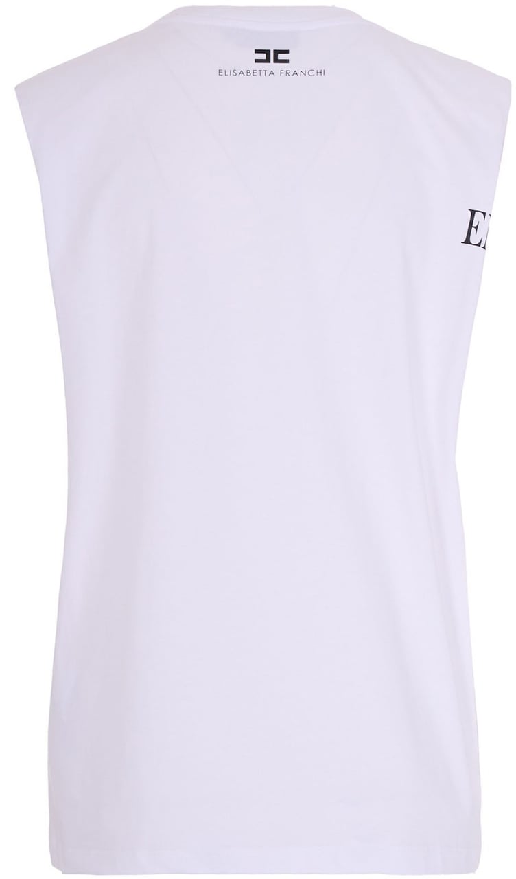 Elisabetta Franchi T-Shirts And Polos Gesso Divers