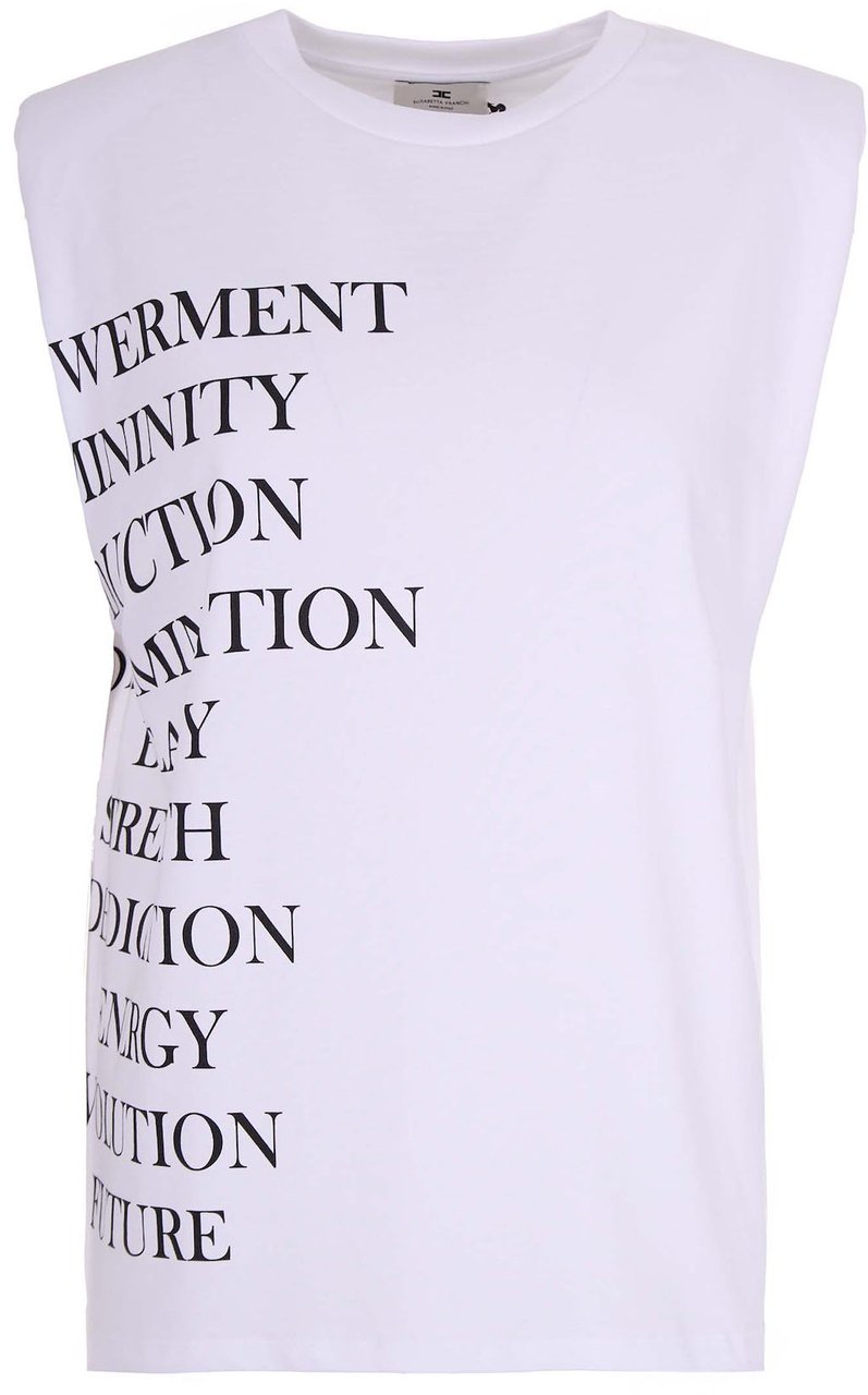 Elisabetta Franchi T-Shirts And Polos Gesso Divers