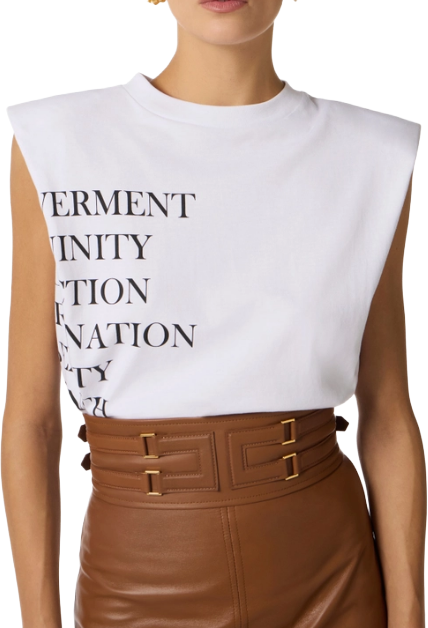 Elisabetta Franchi T-Shirts And Polos Gesso Divers