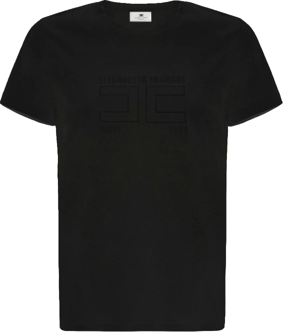 Elisabetta Franchi T-Shirts And Polos Black Zwart