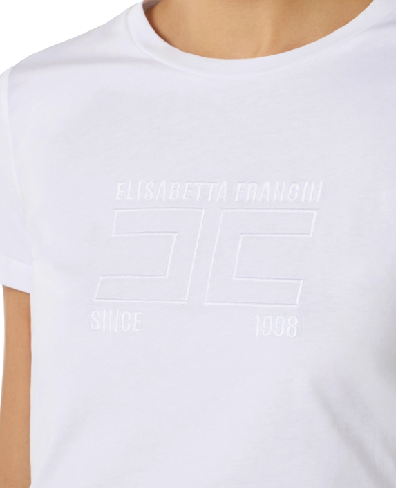 Elisabetta Franchi T-Shirts And Polos Gesso Divers