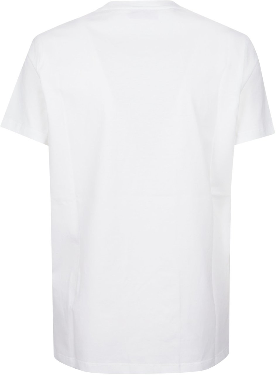 Elisabetta Franchi Embroidered Logo T-shirt White Wit