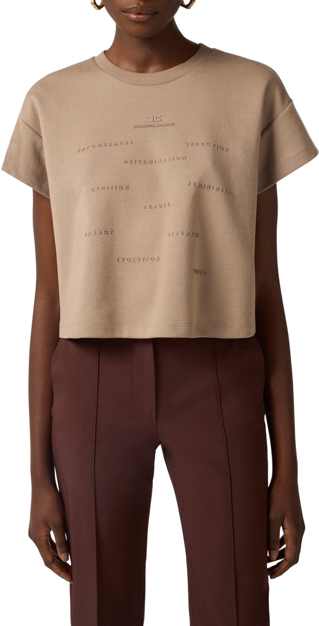 Elisabetta Franchi Sweaters Argilla Bruin