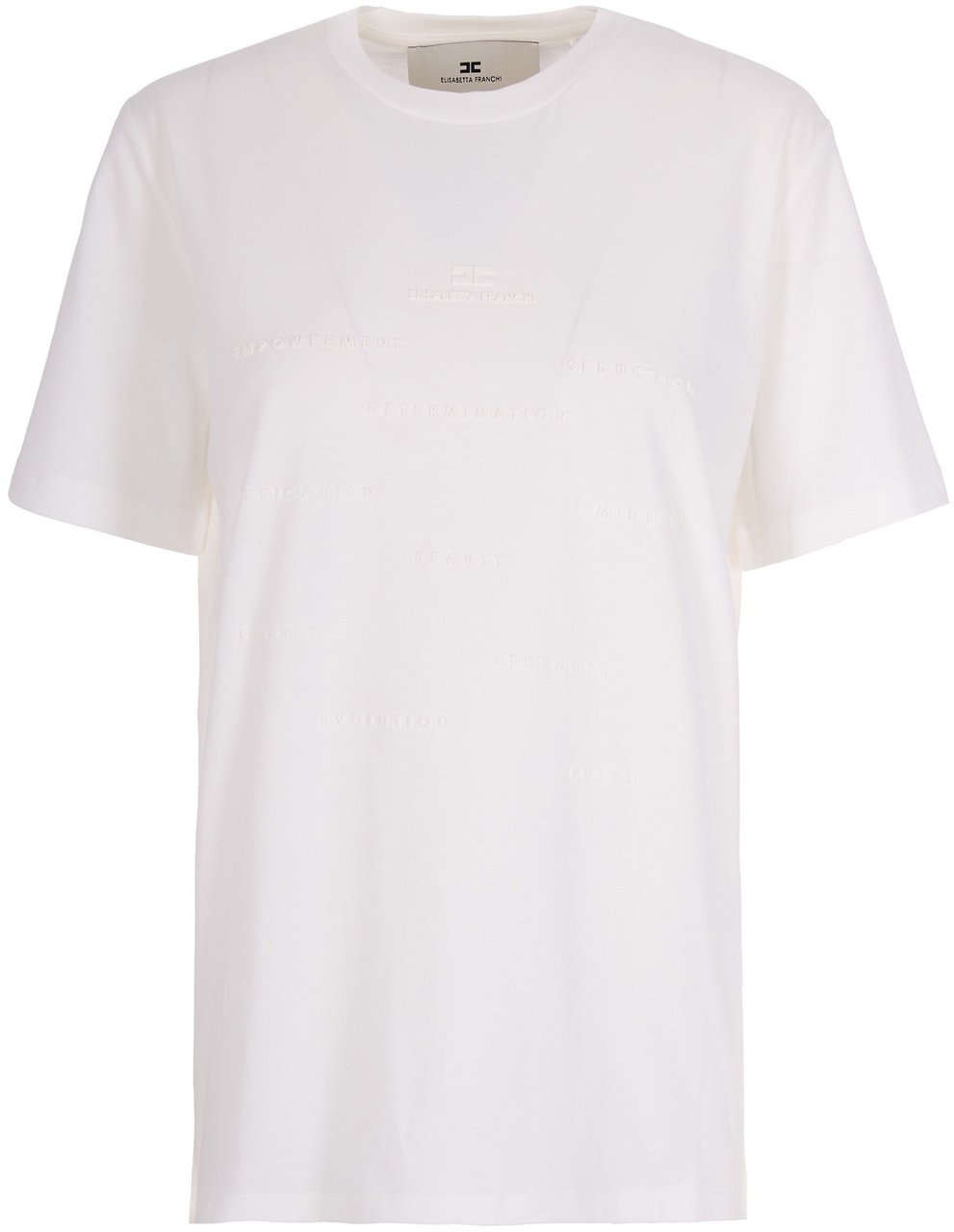Elisabetta Franchi T-Shirts And Polos Gesso Divers