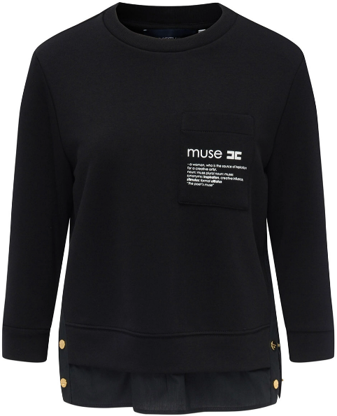 Elisabetta Franchi Sweaters Black Zwart