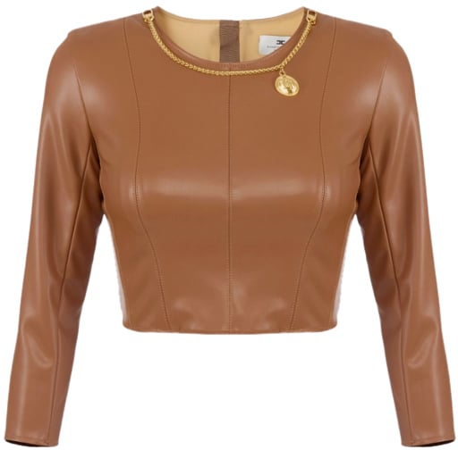 Elisabetta Franchi Sweaters Brown Bruin