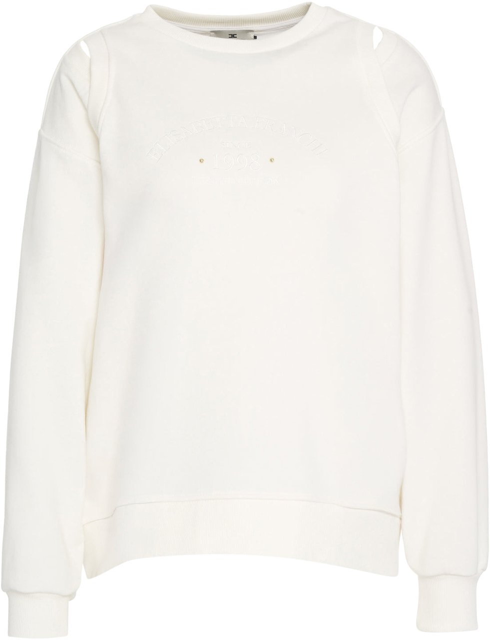 Elisabetta Franchi Sweater with logo detail Wit