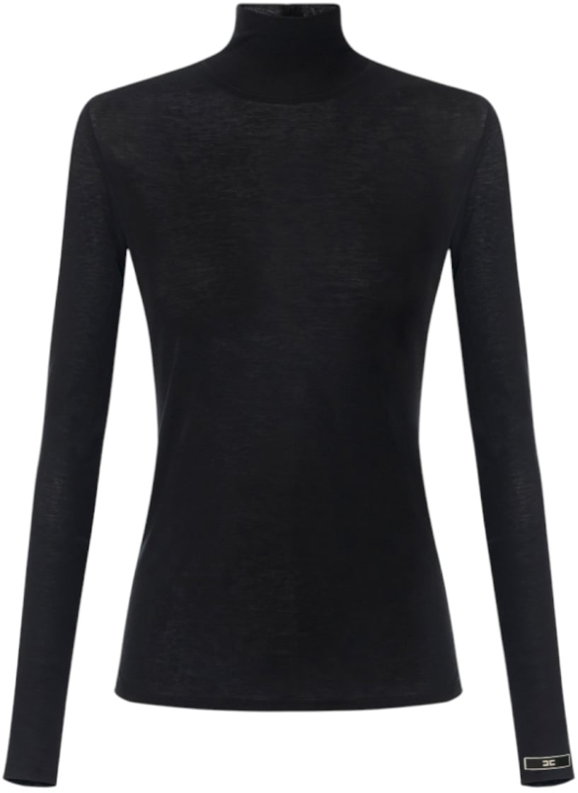Elisabetta Franchi Sweaters Black Zwart