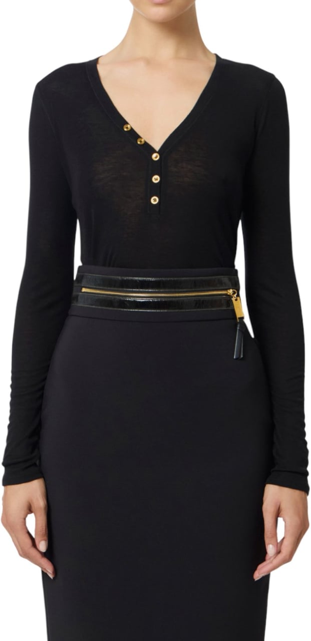 Elisabetta Franchi Sweaters Black Zwart