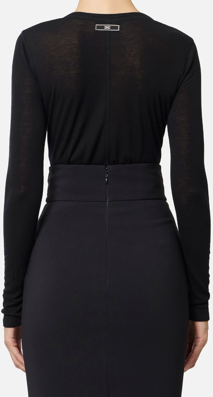 Elisabetta Franchi Sweaters Black Zwart