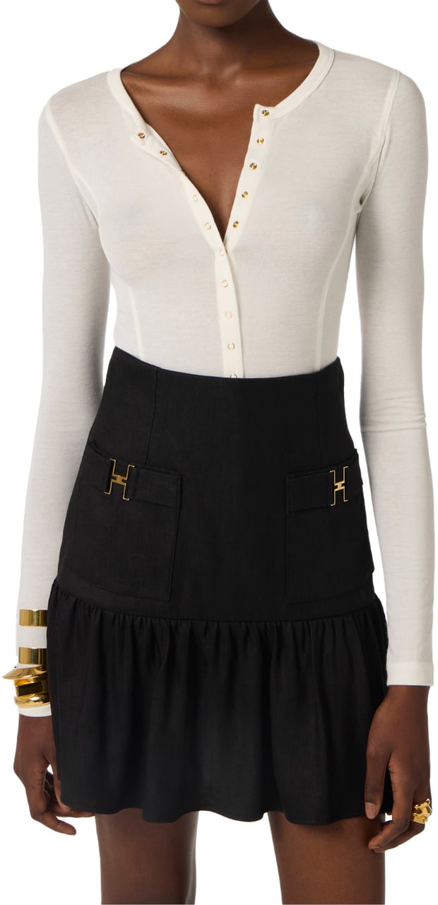 Elisabetta Franchi Sweaters Ivory Wit