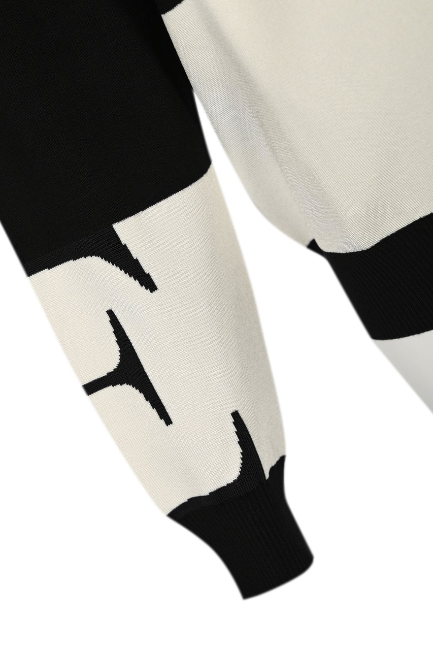 Elisabetta Franchi Sweaters Neromilk Wit