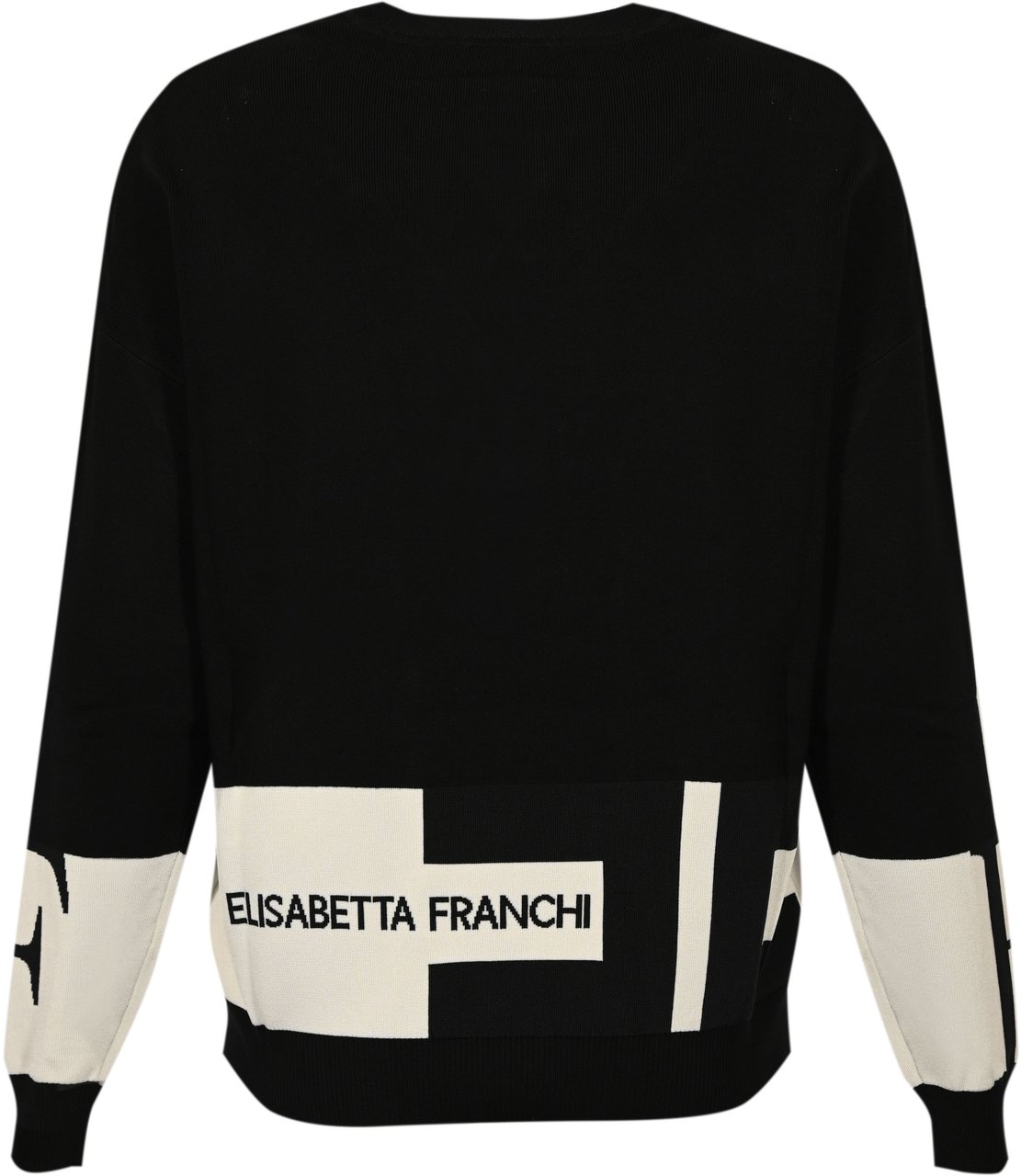 Elisabetta Franchi Sweaters Neromilk Wit