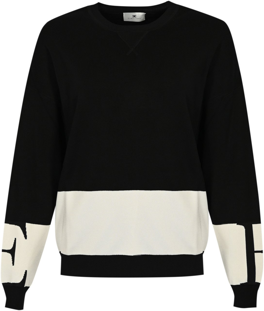 Elisabetta Franchi Sweaters Neromilk Wit