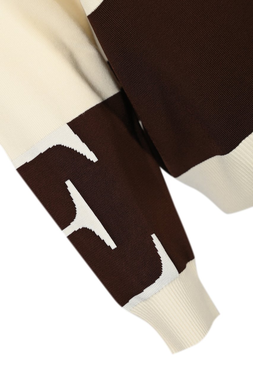 Elisabetta Franchi Sweaters Milkcoffee Wit
