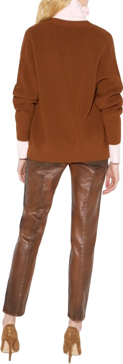 Elisabetta Franchi Sweaters Sigaro Bruin