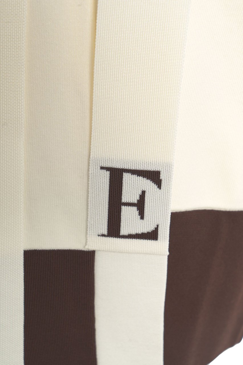 Elisabetta Franchi Cardigan with waist belt Wit