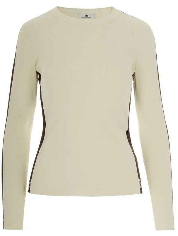 Elisabetta Franchi Sweaters Lattecaffe Beige