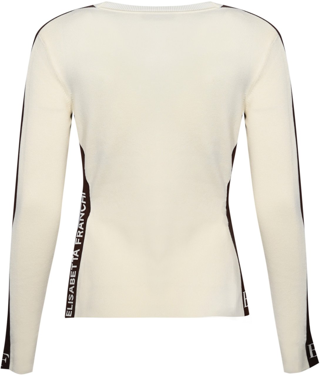 Elisabetta Franchi Sweaters Milkcoffee Wit