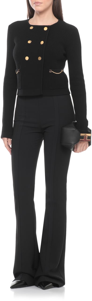 Elisabetta Franchi Sweaters Black Zwart
